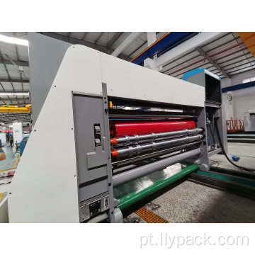 Máquina de corte e vinco rotativa para impressão em 4 cores
